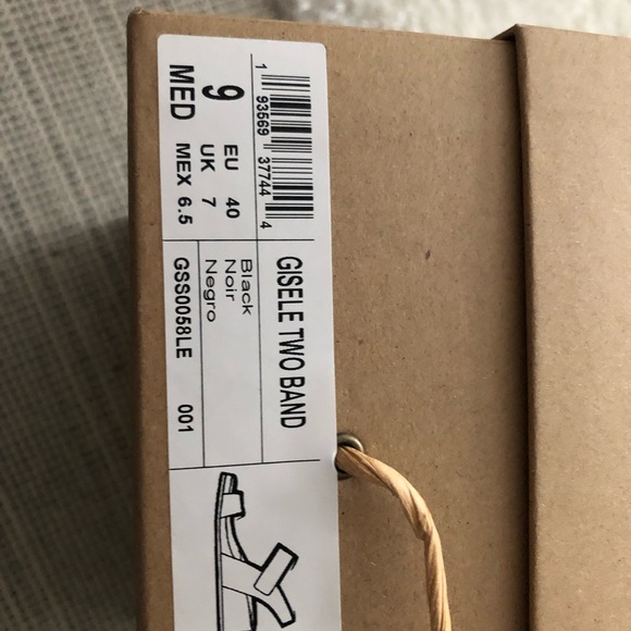 Gentle Soul by Kenneth Cole Gisele black sandals size 9 - Picture 5 of 10